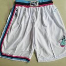 men's Miami Heat Shorts White City Edition Mesh Basketball Game adult Pants