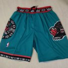 men's Memphis Grizzlies Shorts Just Don Teal Classic Mesh Zipper Pocket Basketball adults Pants