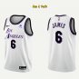 men's & youth Basketball Team Uniform #6 Lebron James Jerseys 2023 White City Edition Shirts