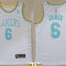 men's & youth Basketball Team Uniform #6 Lebron James Jerseys White Stitched Shirts