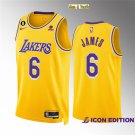 men's & youth Basketball Team Uniform #6 Lebron James Jerseys 2023 Gold Icon Edition Shirts