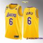 men's & youth Basketball Team Uniform #6 Lebron James Jerseys 2023 Gold Icon Edition Shirts