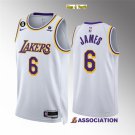 men's & youth Basketball Team Uniform #6 Lebron James Jerseys 2023 White Association Edition Shirts