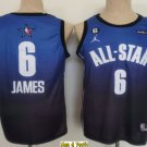 men's & youth Basketball Team Uniform #6 Lebron James Jerseys Blue 2023 All-Star Game Western Shirts
