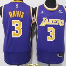 men's & youth Basketball Team Uniform #3 Anthony Davis Jerseys Purple 2022 City Edition Shirts