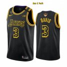 men's & youth Basketball Uniform #3 Anthony Davis Jerseys Black 2020 Finals KB Patch Mamba Shirts