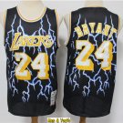 men's & youth Basketball Team Uniform #24 Kobe Bryant Jerseys Black Lighting Classics Shirts