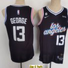 men's & youth Basketball Team Uniform #13 Paul George Jerseys 2023 Black City Edition Shirts