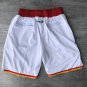 men's Houston Rockets Shorts Just Don White Mesh Zipper Pocket Basketball adults Pants