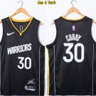 men's & youth Basketball Team Uniform #30 Stephen Curry Jerseys 75th Diamond 2022 Black Shirts