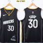 men's & youth Basketball Team Uniform #30 Stephen Curry Jerseys 75th Diamond 2022 Black Shirts