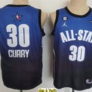 men's & youth Basketball Team Uniform #30 Stephen Curry Jerseys Blue 2023 All-Star Game Shirts