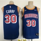 men's & youth Basketball Team Uniform #30 Stephen Curry Jerseys 2022 Blue Classic Edition Shirts