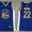 men's & youth Basketball Team Uniform #22 Andrew Wiggins Jerseys 75th Diamond 2022 Royal Icon Shirts
