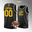 men's & youth Basketball Warriors Uniform #00 Custom name number Jerseys Black 2022 Finals Shirts