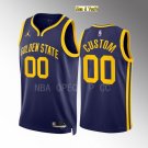 men's & youth Basketball Warriors Uniform #00 Custom name number Jerseys 2023 Navy Statement Shirts