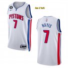 men's & youth Basketball Team Uniform #7 Killian Hayes Jerseys 2023 White Association Edition Shirts