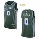 men's & youth Basketball Team Uniform #0 Jalen Duren Jerseys 2023 Green City Edition Shirts