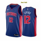 men's & youth Basketball Team Uniform #12 Isaiah Livers Jerseys Blue Icon Edition Shirts