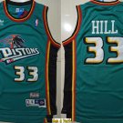 men's & youth Basketball Team Uniform #33 Grant Hill Jerseys Throwback Teal Classics Shirts