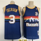 men's & youth Basketball Uniform #3 Allen Iverson Jerseys Throwback Blue Rainbow Classics Shirts