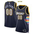 men's & youth Basketball Nuggets Uniform #00 Custom Jerseys 75th Diamond 2022 Navy City Shirts