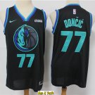 men's & youth Basketball Team Uniform #77 Luka Doncic Jerseys Black 2019 City Edition Shirts
