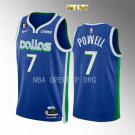 men's & youth Basketball Team Uniform #7 Dwight Powell Jerseys 2023 Blue City Edition Shirts