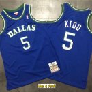 men's & youth Basketball Team Uniform #5 Jason Kidd Jerseys Throwback Blue Classic Retro Shirts