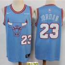 men's & youth Basketball Bulls Uniform #23 Michael Jordan Jersey 2020 Blue City Edition Shirts