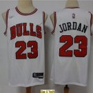 men's & youth Basketball Bulls Uniform #23 Michael Jordan Jersey 75th Diamond 2022 White Shirts