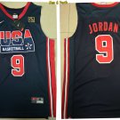 men's & youth USA Dream Team Basketball Uniform #9 Michael Jordan Jerseys Navy 1992 Olympics Shirts