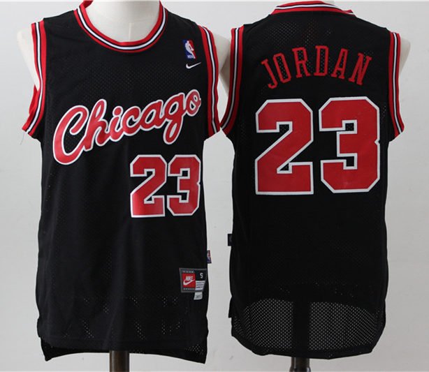 men's Basketball Bulls Uniform #23 Michael Jordan Jersey Throwback Black Chicago adults Shirts