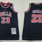 youth Basketball Bulls Uniform #23 Michael Jordan Jersey Throwback Black Classics Retro kids Shirts