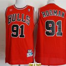 men's & youth Basketball Team Uniform #91 Dennis Rodman Jersey Throwback Retro Red Classics Shirts