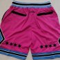 men's Chicago Bulls Shorts Just Don Pink Mesh Zipper Pocket Basketball adults Pants