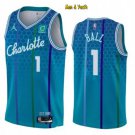 men's & youth Basketball Team Uniform #1 LaMelo Ball Jerseys 75th Diamond 2022-23 Teal City Shirts