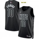 men's & youth Basketball Team Uniform #10 Ben Simmons Jerseys 2023 Black Statement Edition Shirts