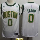 men's & youth Basketball Team Uniform #0 Jayson Tatum Jerseys White 2019 City Edition Shirts
