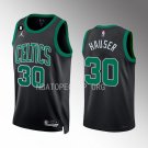 men's & youth Basketball Uniform #30 Sam Hauser Jerseys 2023 Black Statement with 6 Patch Shirts