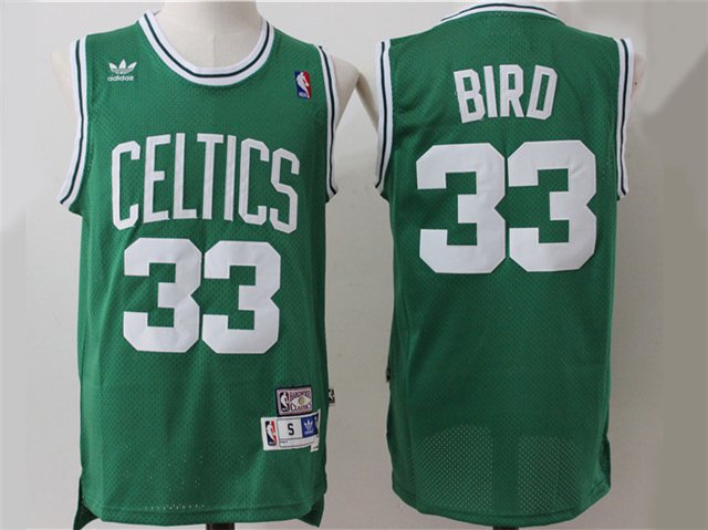 men's Basketball Retro Uniform #33 Larry Bird Jerseys Throwback Green Classics adults Shirts
