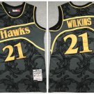 men's & youth Basketball Retro Uniform #21 Dominique Wilkins Jerseys Black M&N Classics Shirts
