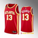 men's & youth Basketball Uniform #13 Bogdan Bogdanovic Jerseys 2023 Red Icon with no.6 Patch Shirts