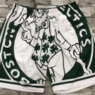 men's Boston Celtics Shorts Green Big Face M&N Mesh with Pocket Classics Basketball adults Pants
