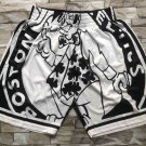 men's Boston Celtics Shorts Black M&N Mesh with Pocket Classics Basketball adults Pants
