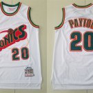 men's & youth Basketball Retro Uniform #20 Gary Payton Jerseys White Platinum Classics Shirts