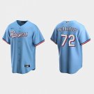 men's & youth Baseball Rangers Uniform #72 Jonathan Hernandez Jerseys Blue Alternate Game Shirts