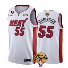men's & youth Basketball Heat Uniform #55 Duncan Robinson Jersey White 2023 Finals Patch Shirts
