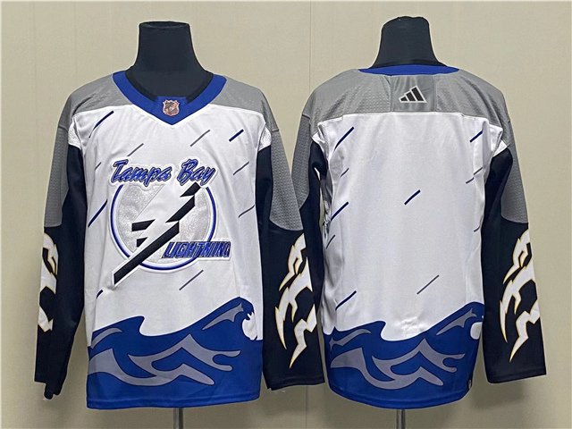 Tampa Bay Lightning Youth 2022 NHL Stadium Series Blank Jersey - White