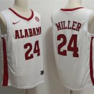 men's & youth Basketball Crimson Tide Uniform #24 Brandon Miller Jerseys White College Game Shirts